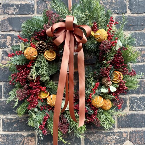 'Mulled wine' wreath