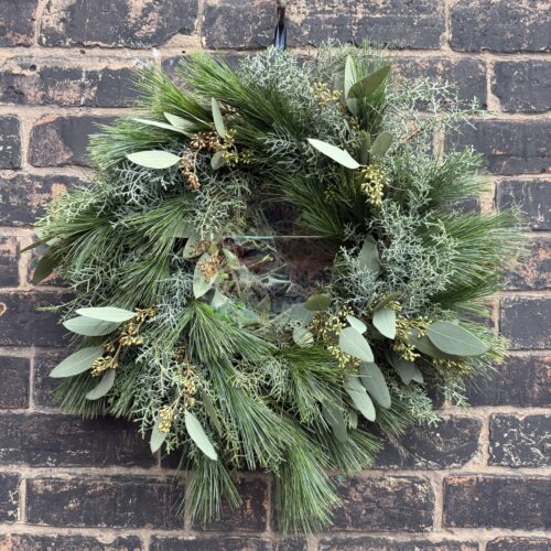 'Winter greens' wreath